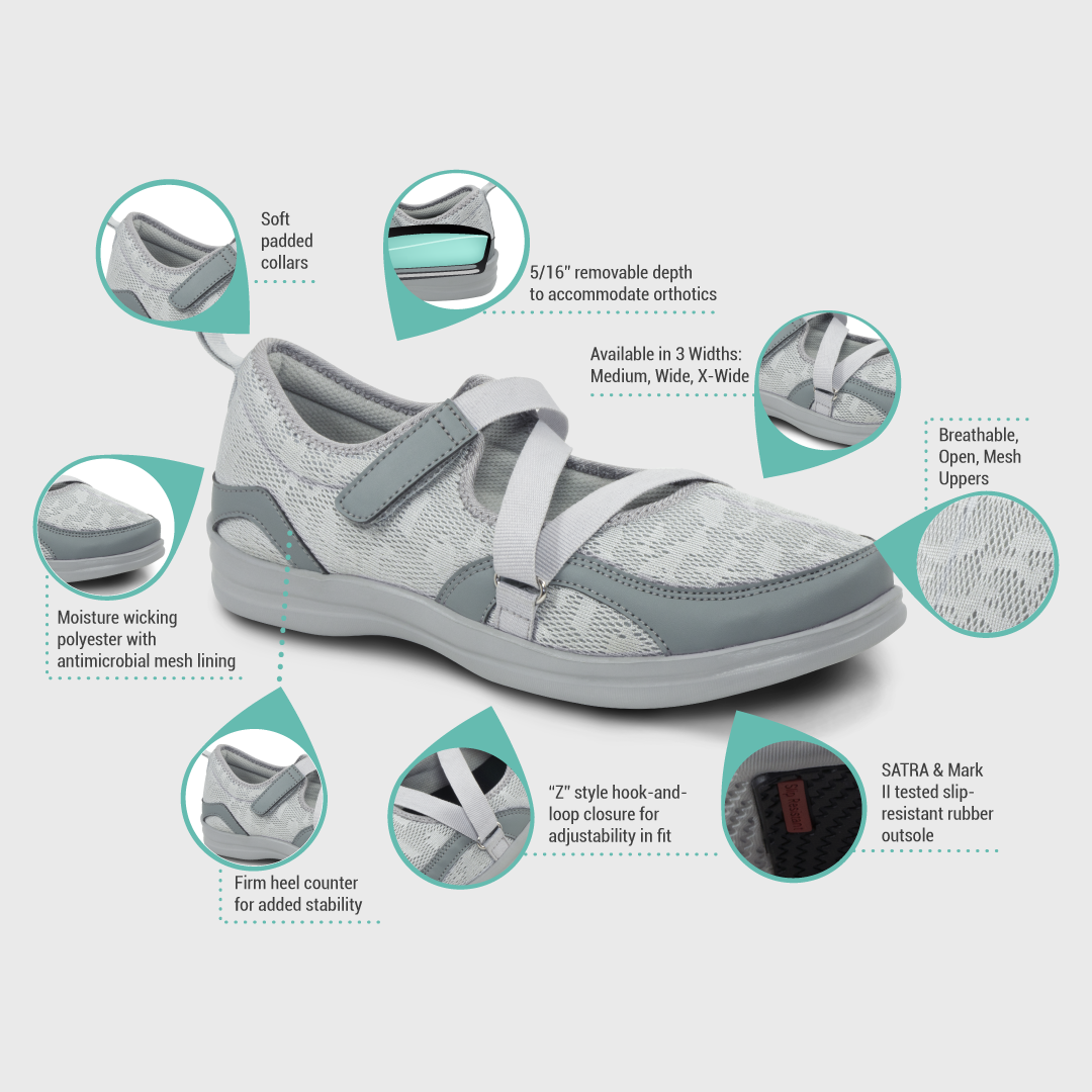 Apex Women's Mesh Mary Jane - Features & Benefits Apex Women's Mesh Mary Jane - Features & Benefits