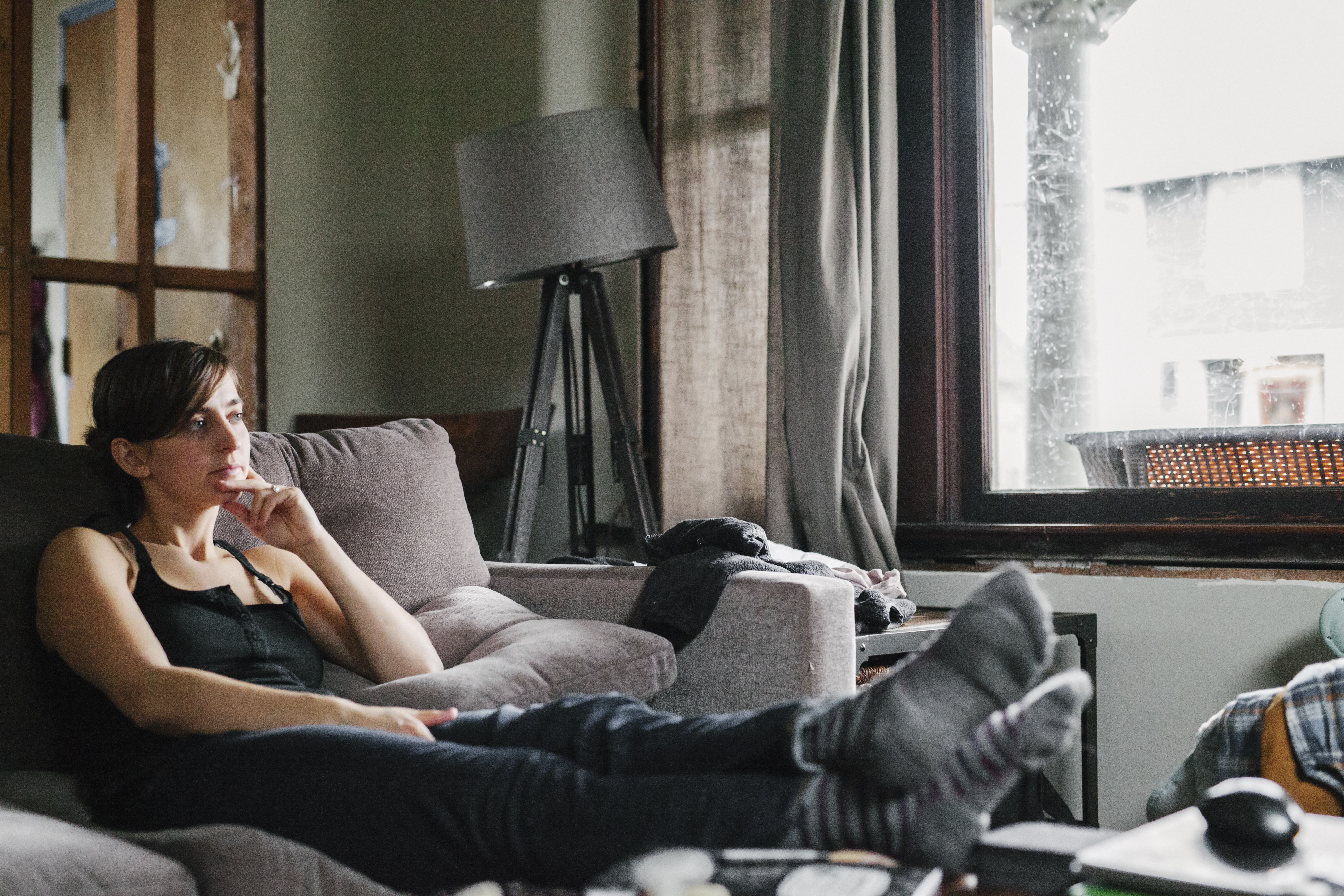 Woman resting feet Woman resting feet