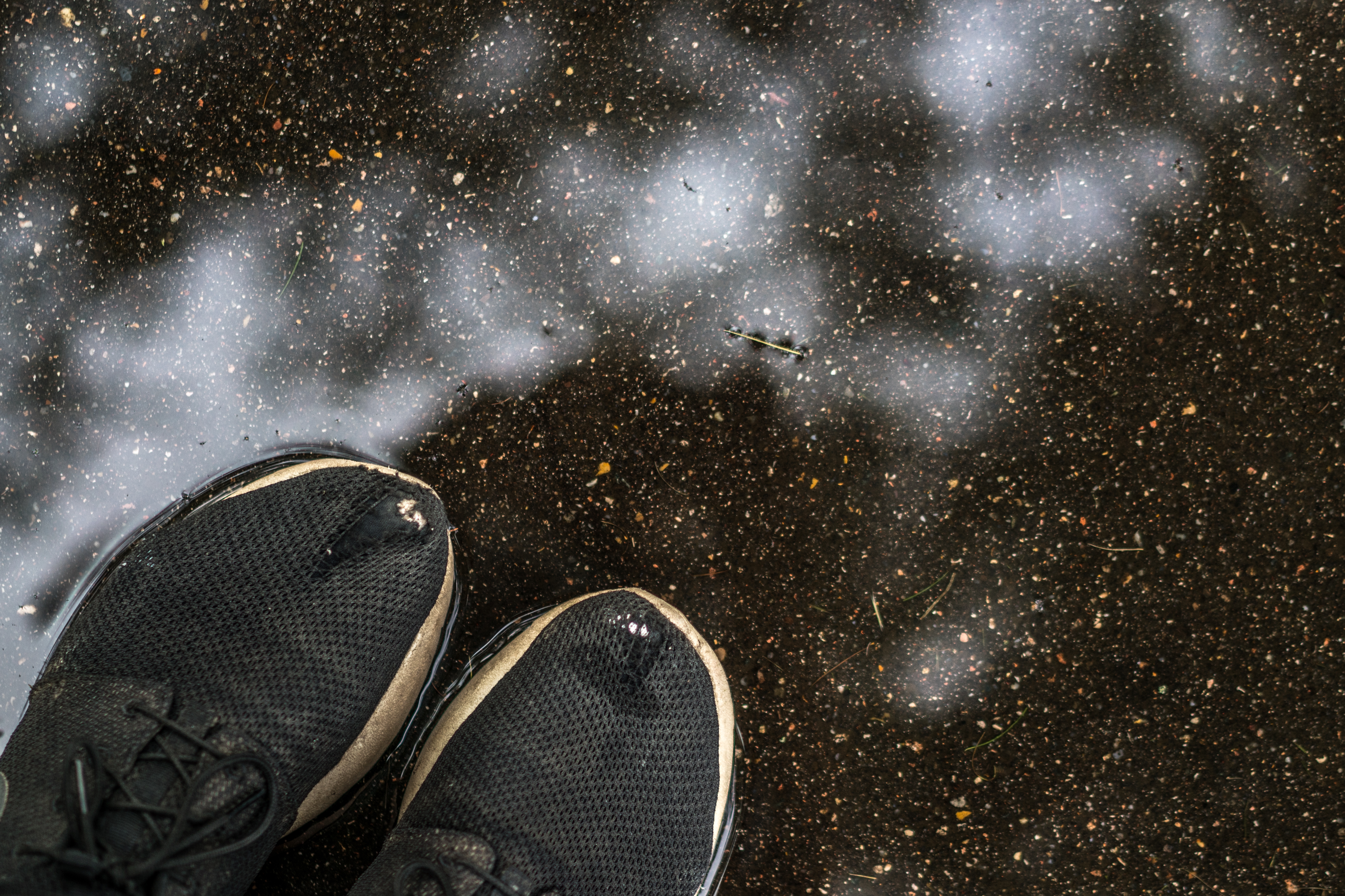 Closeup of worn out running shoes Closeup of worn out running shoes